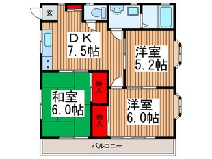 サニーコートの物件間取画像